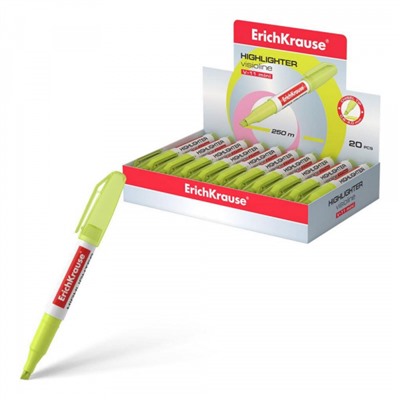 Текстовыделитель VisioLine® V-11 Мини Неон  желтый 56900 ErichKrause