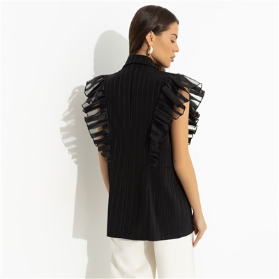 Жилет прямого кроя, Это восторг (black)