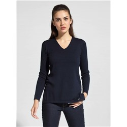 Джемперы CONTE LDK 056 Удлиненный вязаный пуловер с разрезами по бокам