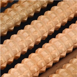 Массажёр для ног «Ножное счастье», 12.5×14×3.5 см, 5 рядов, деревянный