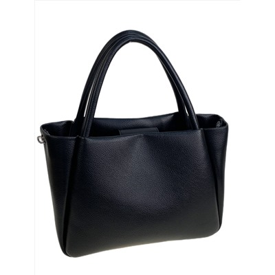 Женская сумка из искусственной кожи, цвет черный