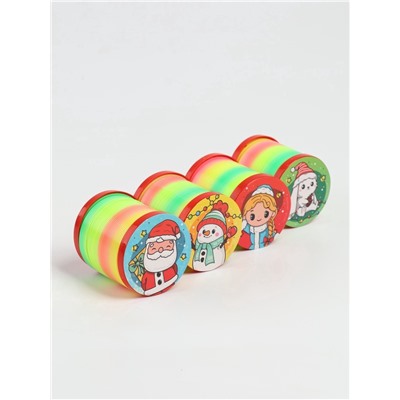 Пружинка радуга «Новый год», d=5 см, МИКС