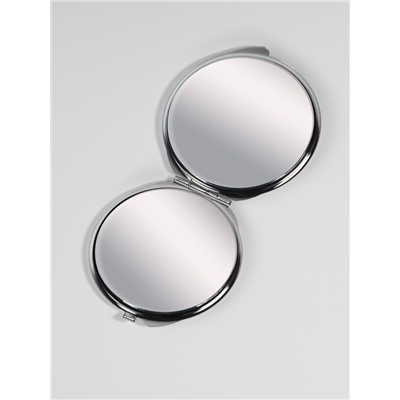 Зеркало складное, d=6 см, серебристое МИКС