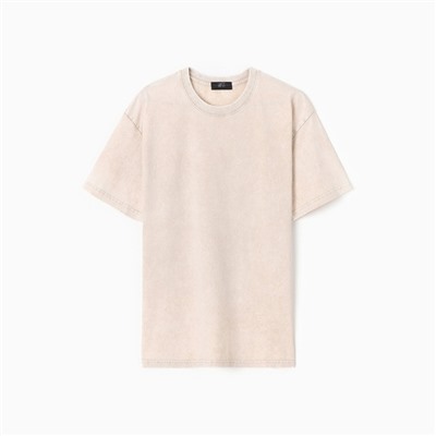 Футболка женская из вареного хлопка Mist Don't touch me, размер 42-44, цвет молочный