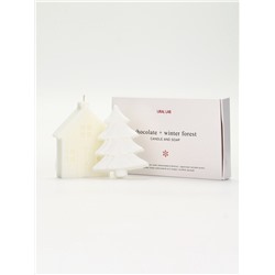 URAL LAB Минимал НГ Набор фигурное мыло елка и фигурная свеча дом