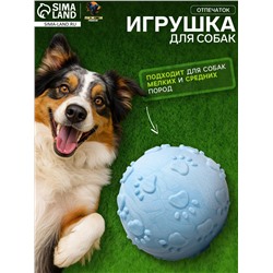 Игрушка плавающая «Отпечаток» Пижон Premium, вспененный TPR, 6.3 см, голубая