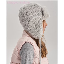 Лилли ажур Ушанка для девочки (54-56)