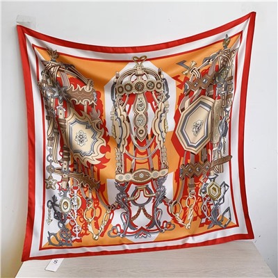 Платок на голову и шею весенний, мультицвет