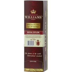 WILLIAMS. В конвертах. Королевский Цейлон карт.упаковка, 50 пак.