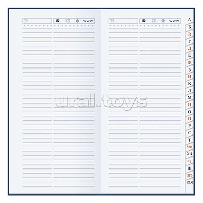 Телефонная книга с вырубкой А5, 80л. лин. Уф-лак "Панда"