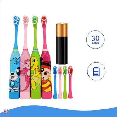 Зубная щетка детская электрическая 2 насадки