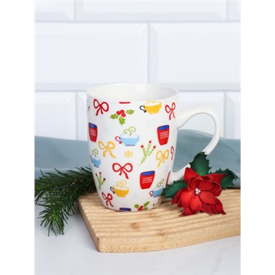 Кружка новогодняя 380 мл / DG-040 /уп 12/72/