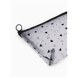 Косметичка женская Little love, с рисунком, на молнии, белая