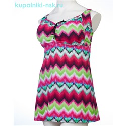 318001 абстракция Купальник раздельный платье (56-64)