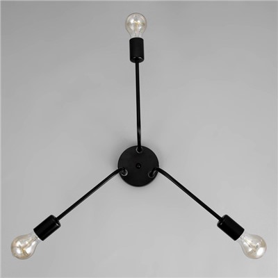 Люстра «Лагерта» 3хЕ27 40 Вт черный 53×53×13.5 см