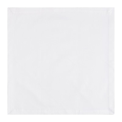 Набор салфеток с декоративными кольцами White pleasure, 40×40 см - 4 шт., 100% хлопок, саржа 190 г/м²