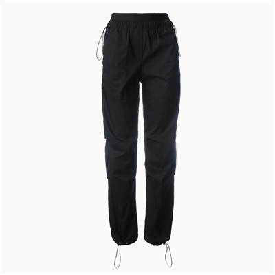 Брюки женские карго прямые MINAKU: Casual Collection, чёрные, размер 42