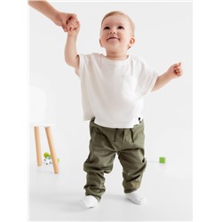 Брюки Крошка Я, рост 74-80 см, зелёные