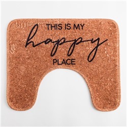 Коврик для ванной Этель "Home", 50х40 см, велюр