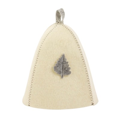 Шапка для бани и сауны «Лист», полиэфир 70%, шерсть 30%