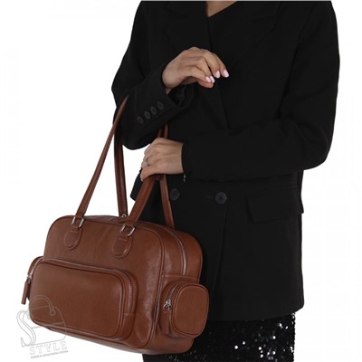 Сумка женская кожаная 260NN brown Natale Navetta