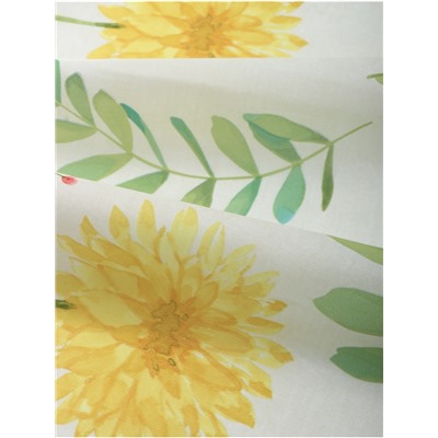 Скатерть «Доляна» Yellow flowers, размер 145×220 см