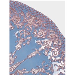 Блюдо сервировочное «ЭЛЕОНОРА БРОНЗА», d=28 см, стекло, голубое, розовое