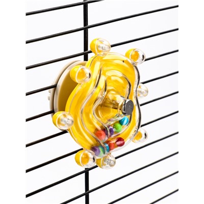 Игрушка для птиц «Карусель», 8 см, цвет МИКС