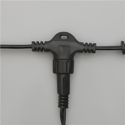 УЦЕНКА Гирлянда «Занавес», 2×3 м, IP44, УМС, 760 LED, 220 В, тёмная нить, свечение синее