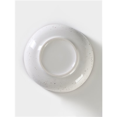 Тарелка Хорекс Punto bianca, 600 мл, d=18.5 см, фарфор, белая