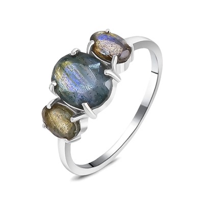 Кольцо, лабрадорит, Вивьен