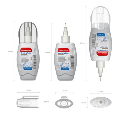 Корректор-ручка 10мл 11318 ARCTIC WHITE ErichKrause