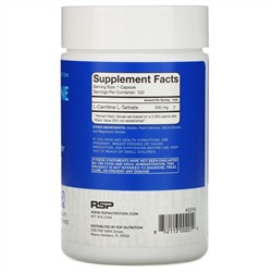 RSP Nutrition, L-карнитин, коррекция веса, 500 мг, 120 капсул