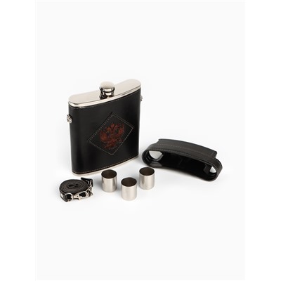 Фляжка «Герб», нержавеющая сталь, 540 мл, 18 oz