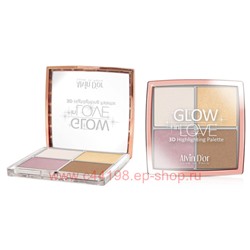 Alvin D`or Пудровый Хайлайтер для лица 4 в 1 Glow in Love тон 01 HL-06