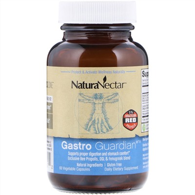 NaturaNectar, Gastro Guardian, 60 вегетарианских капсул