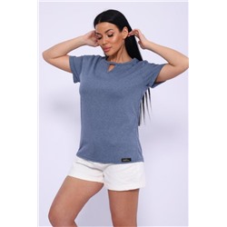 33603 Футболка женская (Индиго меланж)