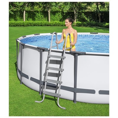 Бассейн каркасный Bestway Steel Pro Max 5612X, 427×122, фильтр-насос, лестница, тент, круглый