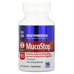 Enzymedica, MucoStop, 96 капсул