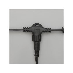 Гирлянда «Занавес» 2×3 м, IP44, УМС, тёмная нить, 760 LED, свечение синее, 220 В