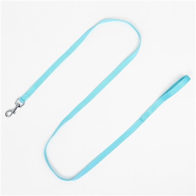 Комплект с мягкой шлейкой, быстросъемный, M, поводок 140 см, ОШ 44-48 ОГ 51-60 см, бирюзовый