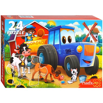 Макси-пазлы 24 "Веселый трактор" №3