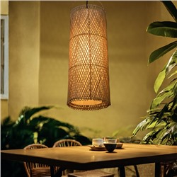 Светильник потолочный из ротанга «Вибава», 1×120 Вт, Е27, 20×20×55 см