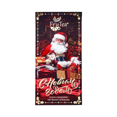 Чай черный новогодний «Санта с подарками», с добавками, 50 г