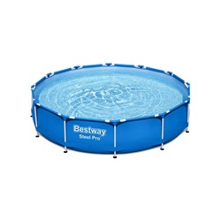 УЦЕНКА Бассейн каркасный Steel Pro, 366×76 см, фильтр-насос, круглый, 56681 Bestway