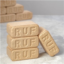 Топливный брикет RUF, сосна, 15.5×6×8.5 см, 833 г, набор 12 шт.