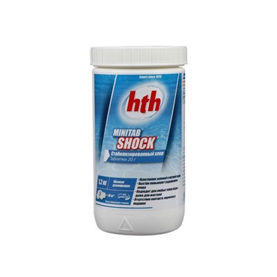 Быстрый стабилизатор, хлорсодержащий в табл. hth MINITAB SHOCK, 1.2 кг