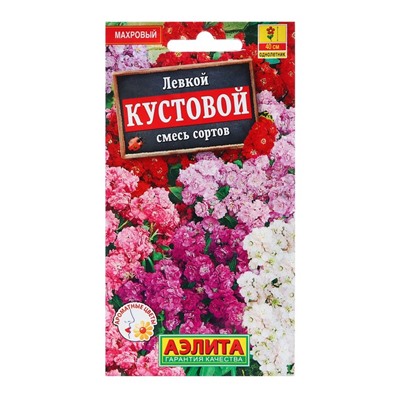 Семена цветов Левкой «Кустовой», смесь сортов, 0.1 г, однолетник, «Аэлита»