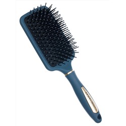 Dewal Beauty Щетка для волос серия «Магия» массажная, квадратная, 13 рядов, серо-синий 28012