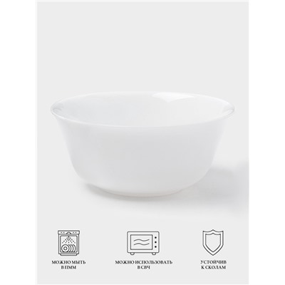 Салатники Luminarc EVERYDAY, 330 мл, d=12 см, набор 6 шт., стеклокерамика, белые